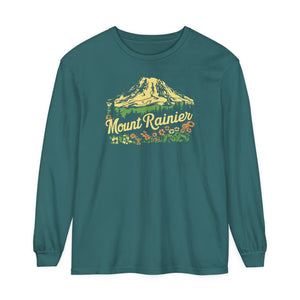 Mount Rainier Washington Comfort Colors Unisex Long Sleeve T-Shirt