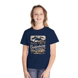 Gatlinburg Tennessee Great Smoky Mountains Comfort Colors Youth Kids T-Shirt