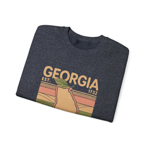 Georgia Peach Gildan Unisex Crewneck Sweatshirt