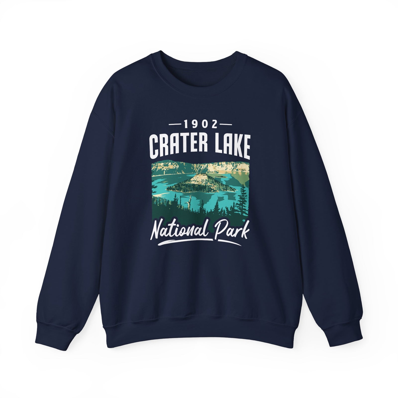 Crater Lake National Park Oregon Gildan Unisex Crewneck Sweatshirt