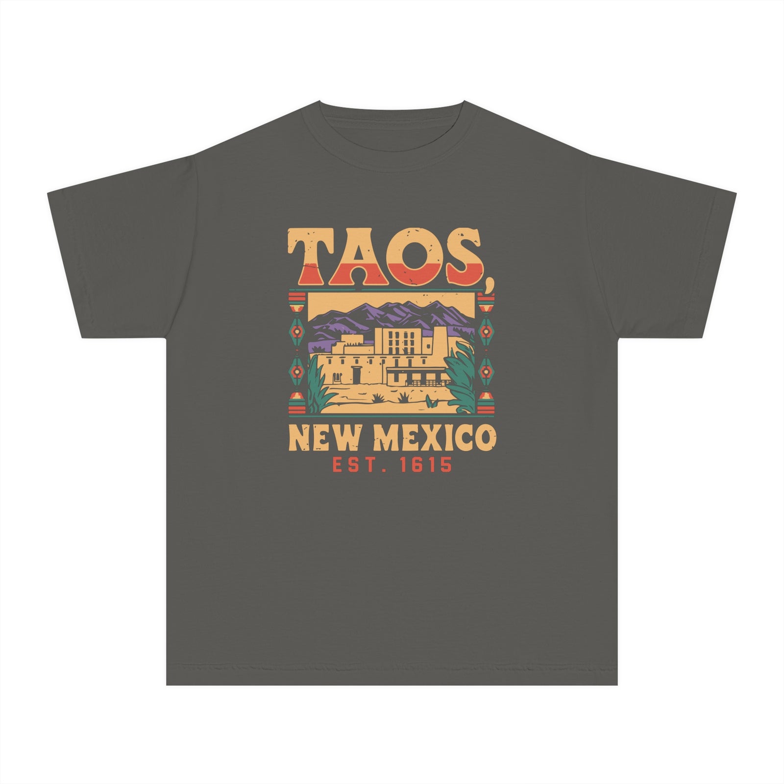 Taos New Mexico Comfort Colors Youth Kids T-Shirt