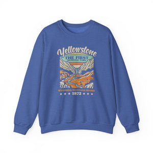 Yellowstone National Park Wyoming Montana Idaho Gildan Unisex Crewneck Sweatshirt