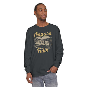Niagara Falls New York Ontario Comfort Colors Unisex Long Sleeve T-Shirt
