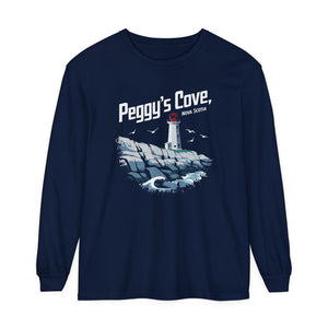 Peggy’s Cove Nova Scotia Comfort Colors Unisex Long Sleeve T-Shirt