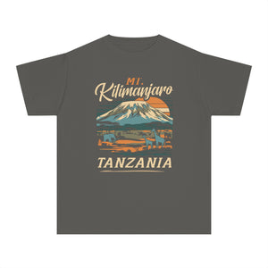 Mount Kilimanjaro Tanzania Comfort Colors Youth Kids T-Shirt