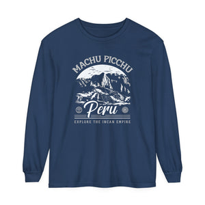 Machu Picchu Peru Comfort Colors Unisex Long Sleeve T-Shirt