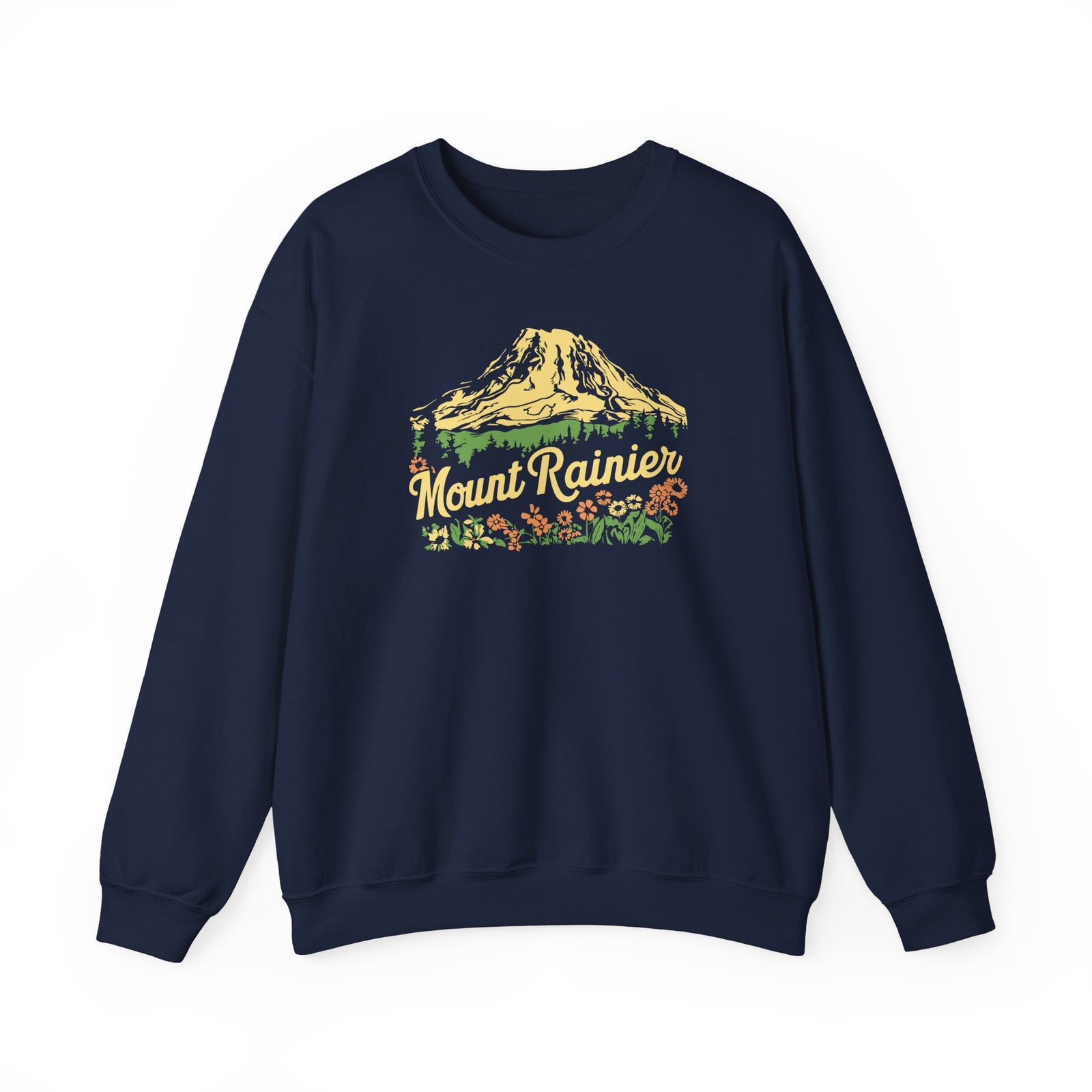 Mount Rainier Washington Gildan Unisex Crewneck Sweatshirt