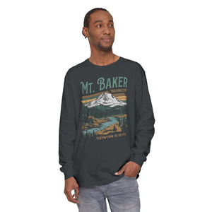 Mount Baker Washington Comfort Colors Unisex Long Sleeve T-Shirt
