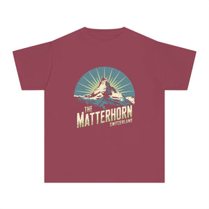 Matterhorn Switzerland Comfort Colors Youth Kids T-Shirt