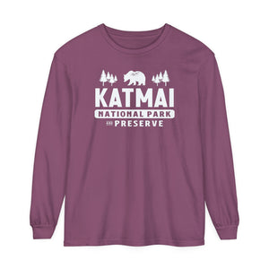Katmai National Park Alaska Comfort Colors Unisex Long Sleeve T-Shirt