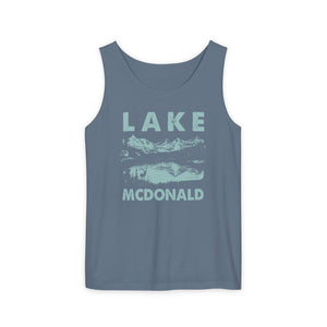 Lake McDonald Glacier National Park Montana Comfort Colors Tank Top