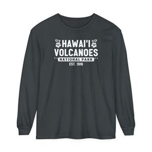 Hawaii Volcanoes National Park Hawaii Comfort Colors Unisex Long Sleeve T-Shirt