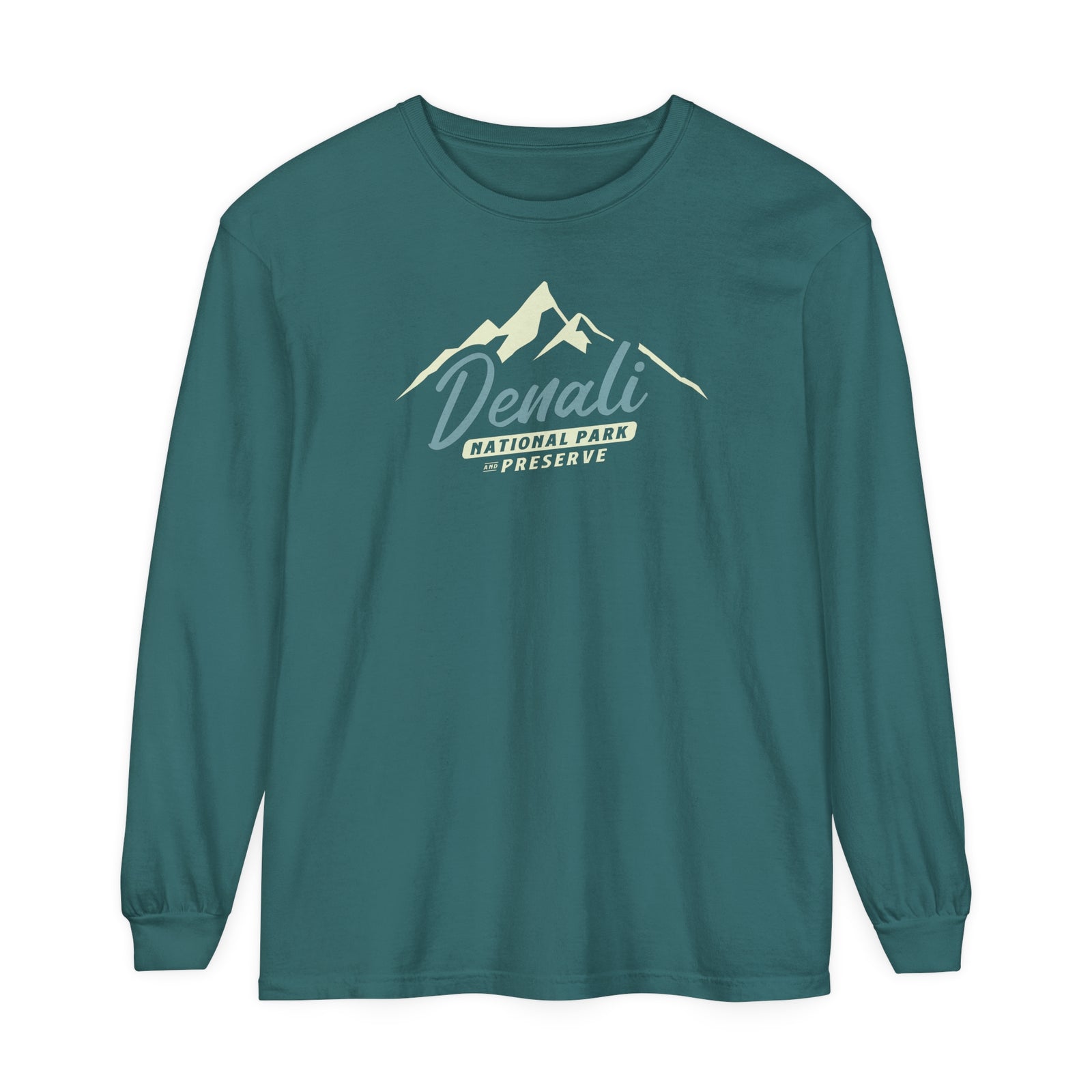 Denali National Park Alaska Comfort Colors Unisex Long Sleeve T-Shirt