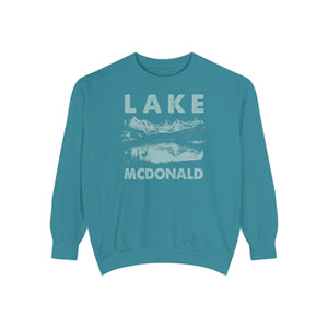 Lake McDonald Glacier National Park Montana Comfort Colors Unisex Sweatshirt