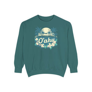Oahu Hawaii Comfort Colors Unisex Sweatshirt