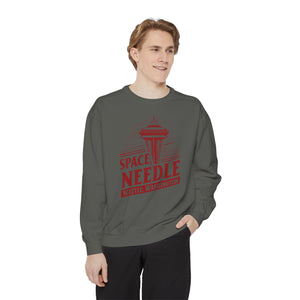 Space Needle Seattle Washington Comfort Colors Unisex Sweatshirt