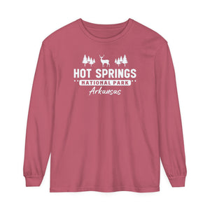 Hot Springs National Park Arkansas Comfort Colors Unisex Long Sleeve T-Shirt