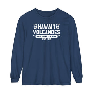 Hawaii Volcanoes National Park Hawaii Comfort Colors Unisex Long Sleeve T-Shirt