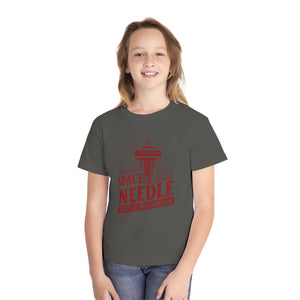 Space Needle Seattle Washington Comfort Colors Youth Kids T-Shirt