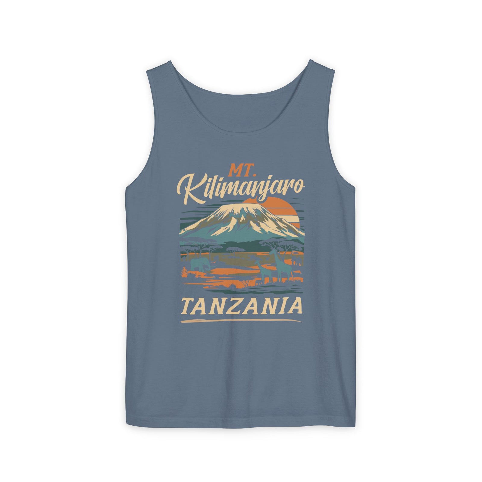 Mount Kilimanjaro Tanzania Comfort Colors Tank Top