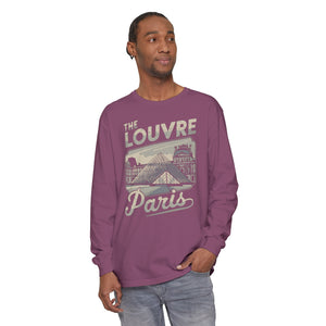 The Louvre Paris France Comfort Colors Unisex Long Sleeve T-Shirt