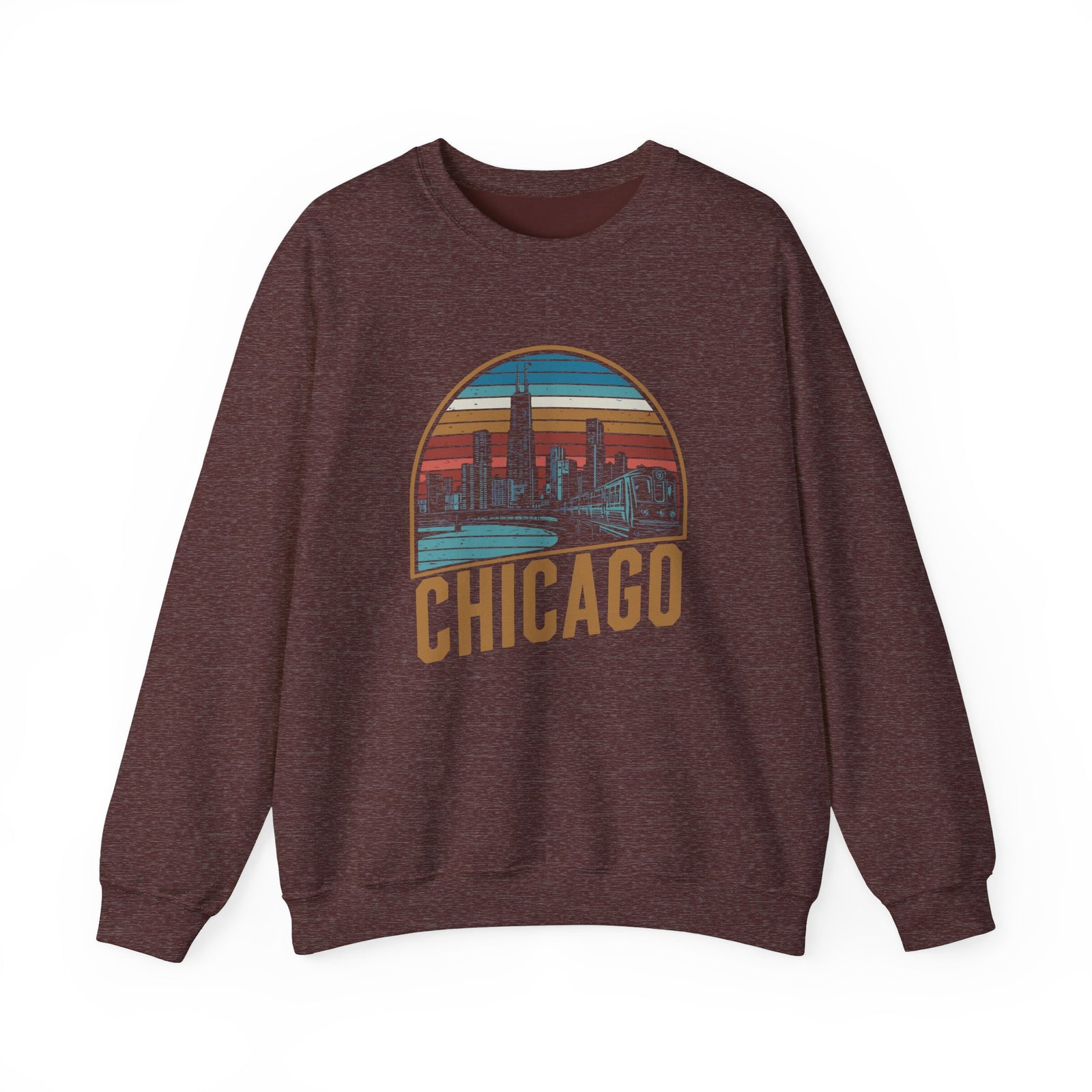 Chicago Skyline Illinois Gildan Unisex Crewneck Sweatshirt