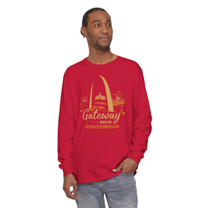 Gateway Arch National Park Missouri Comfort Colors Unisex Long Sleeve T-Shirt