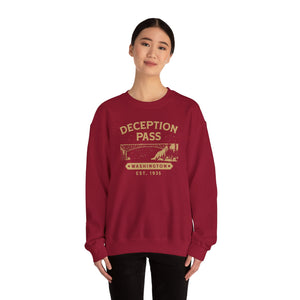 Deception Pass Washington Gildan Unisex Crewneck Sweatshirt