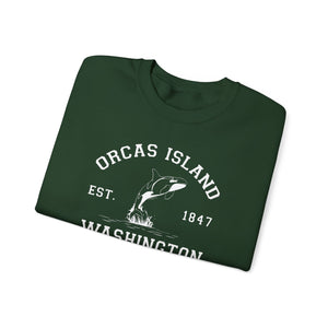Orcas Island Washington Gildan Unisex Crewneck Sweatshirt