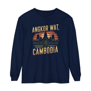 Angkor Wat Cambodia Comfort Colors Unisex Long Sleeve T-Shirt