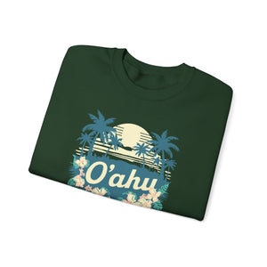 Oahu Hawaii Gildan Unisex Crewneck Sweatshirt