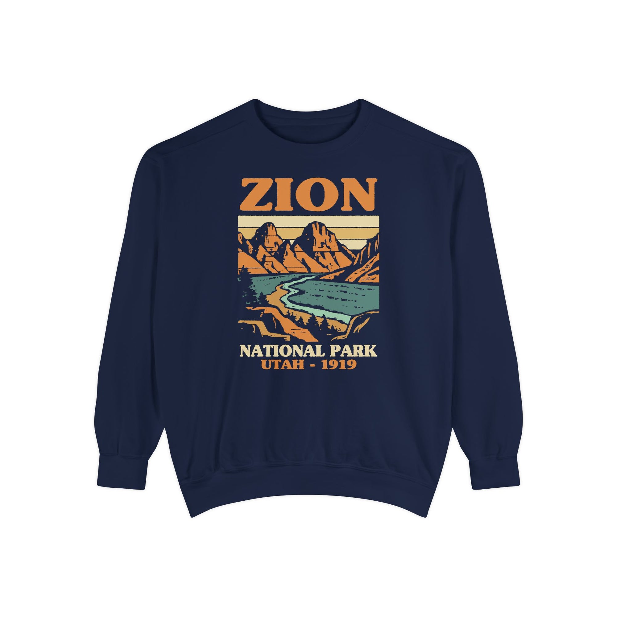 Zion National Park Utah Comfort Colors Unisex Sweatshirt