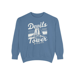 Devils Tower Wyoming Comfort Colors Unisex Sweatshirt