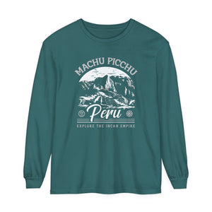 Machu Picchu Peru Comfort Colors Unisex Long Sleeve T-Shirt