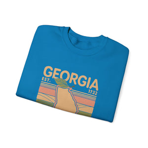 Georgia Peach Gildan Unisex Crewneck Sweatshirt