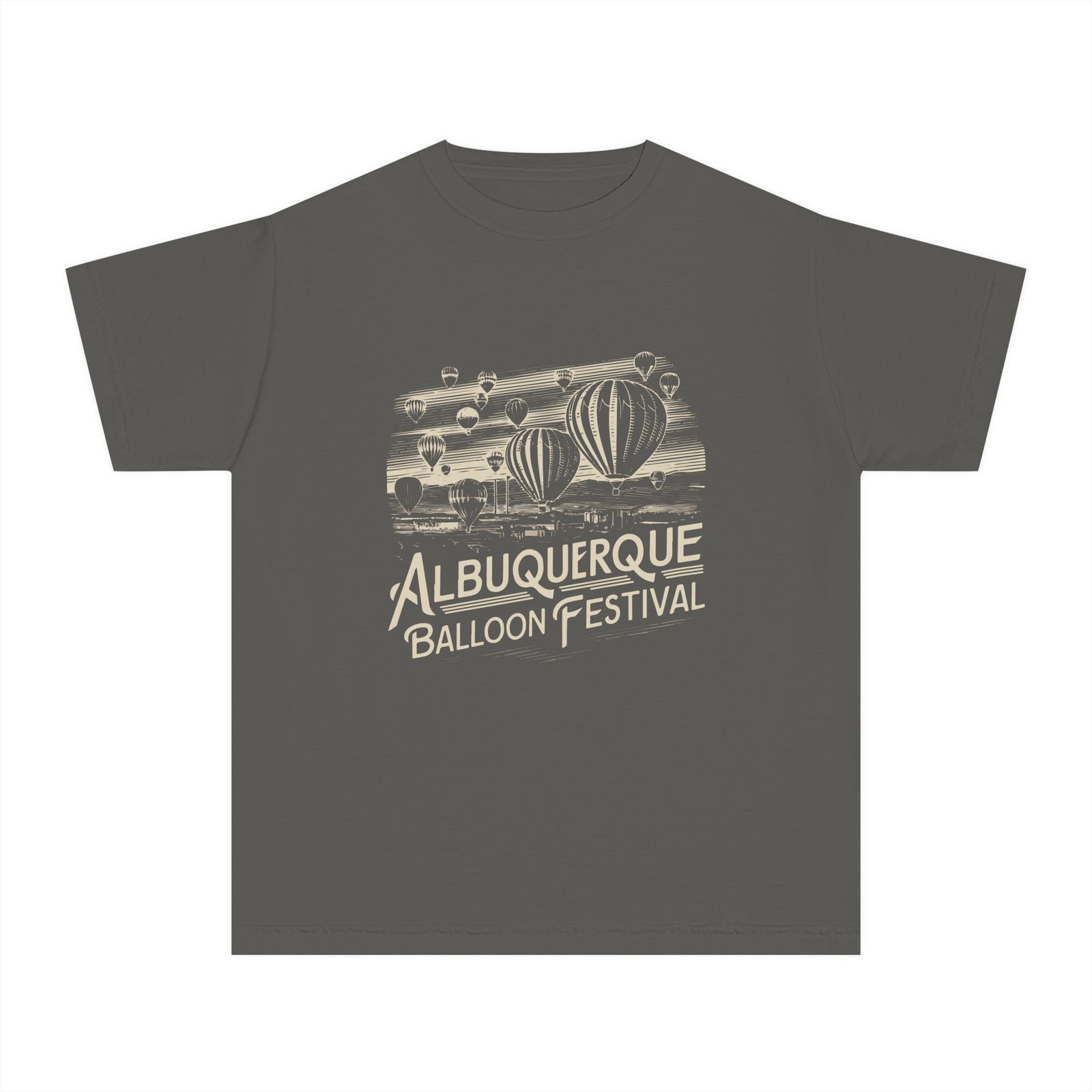 Albuquerque Hot Air Balloon Festival New Mexico Comfort Colors Youth Kids T-Shirt