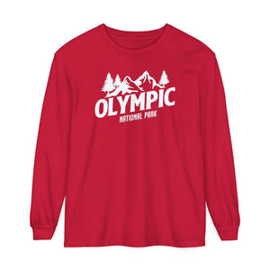 Olympic National Park Washington Comfort Colors Unisex Long Sleeve T-Shirt