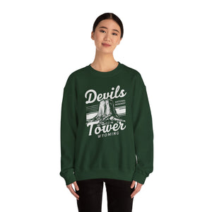 Devils Tower Wyoming Gildan Unisex Crewneck Sweatshirt