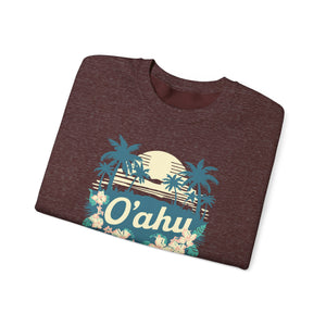 Oahu Hawaii Gildan Unisex Crewneck Sweatshirt