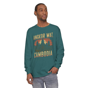 Angkor Wat Cambodia Comfort Colors Unisex Long Sleeve T-Shirt