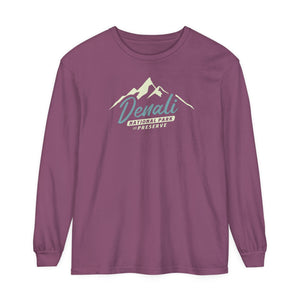 Denali National Park Alaska Comfort Colors Unisex Long Sleeve T-Shirt