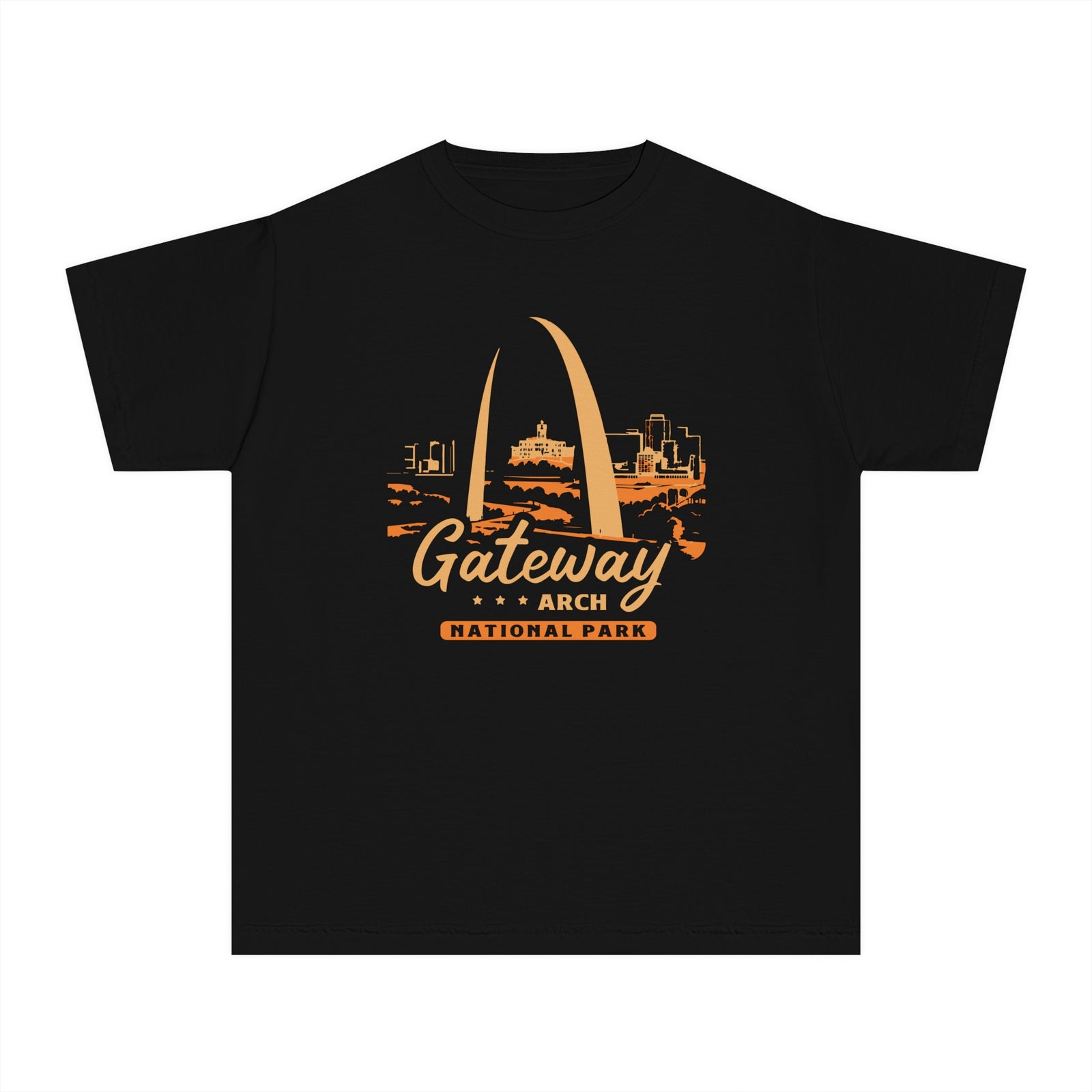 Gateway Arch National Park Missouri Comfort Colors Youth Kids T-Shirt