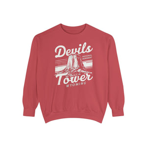 Devils Tower Wyoming Comfort Colors Unisex Sweatshirt