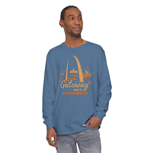 Gateway Arch National Park Missouri Comfort Colors Unisex Long Sleeve T-Shirt