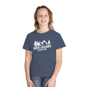 North Cascades National Park Washington Comfort Colors Youth Kids T-Shirt