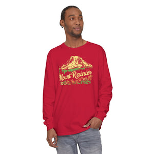 Mount Rainier Washington Comfort Colors Unisex Long Sleeve T-Shirt