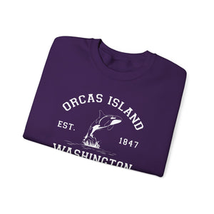 Orcas Island Washington Gildan Unisex Crewneck Sweatshirt