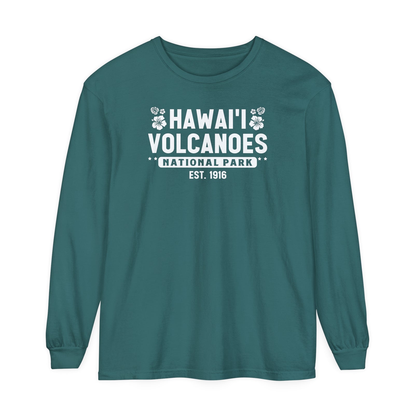 Hawaii Volcanoes National Park Hawaii Comfort Colors Unisex Long Sleeve T-Shirt