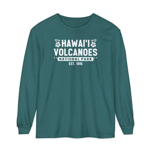 Hawaii Volcanoes National Park Hawaii Comfort Colors Unisex Long Sleeve T-Shirt