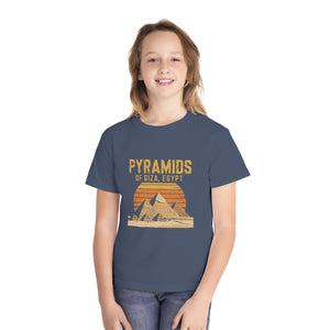 Pyramids of Giza Egypt Comfort Colors Youth Kids T-Shirt